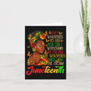 Juneteenth Storm Black History Monat Karte