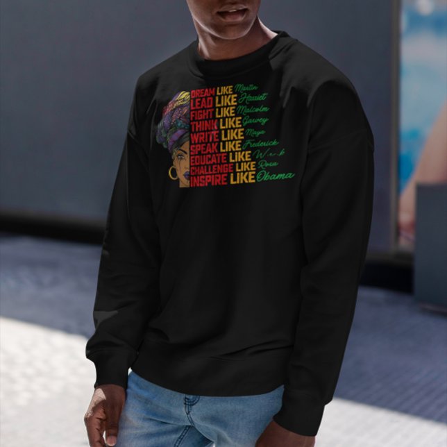 Juneteenth Traum führender Kampf wie schwarze Frei Sweatshirt (Von Creator hochgeladen)