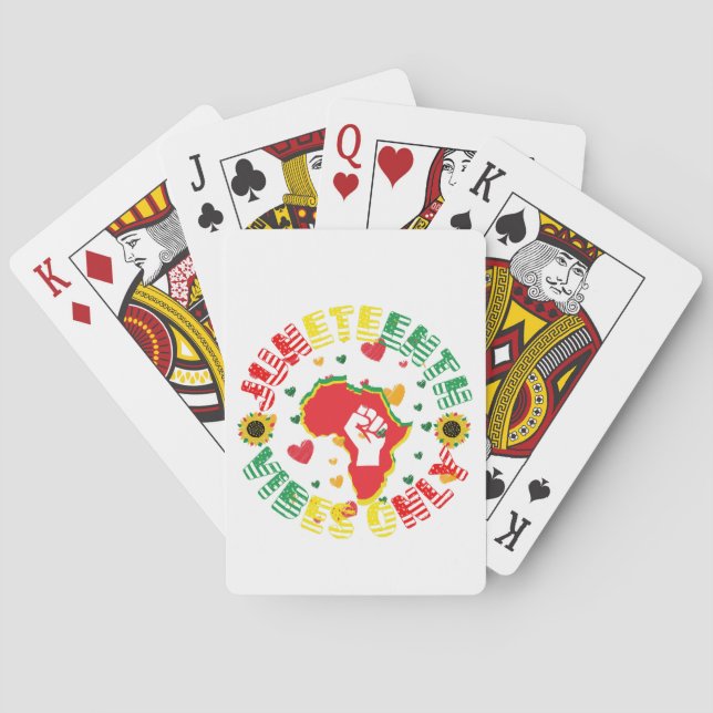 Juneteenth Vibes feiert nur Freiheit! Spielkarten (Rückseite)