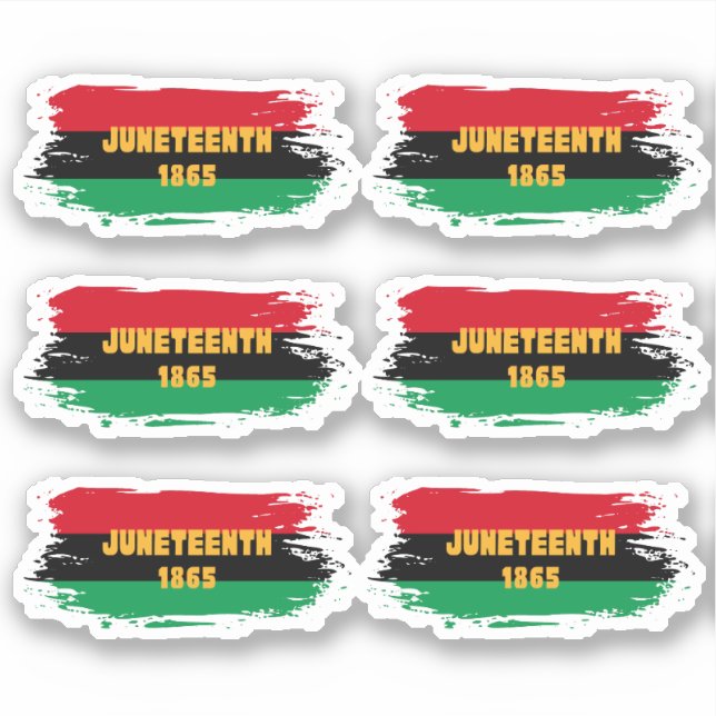 Juneteenth Vinyl Stickers Aufkleber (Vorderseite)