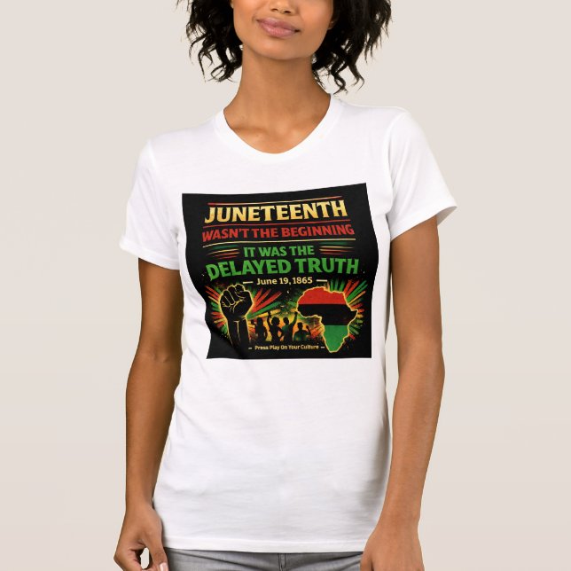 Juneteenth War Nicht Der Anfang T-Shirt (Vorderseite)