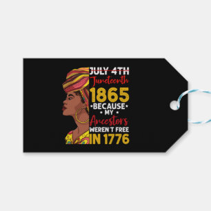Juneteenth, weil meine Vorfahren 1776 nicht frei w Geschenkanhänger
