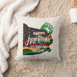 JUNETEENTY African American Flag Kissen