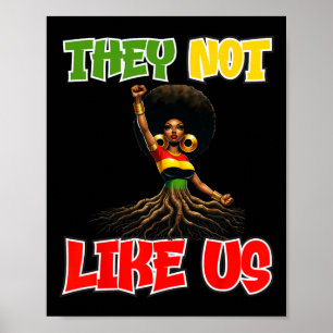Juneteeth Black History Monat sie nicht wie uns Poster