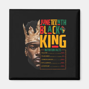 Juneteth Black King Pride African Nutrition Fa Magnet