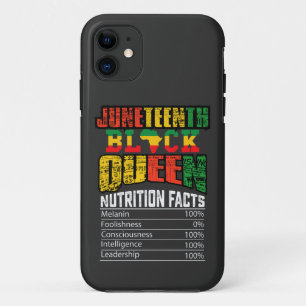 Juneteth Black Queen Nutrition Fakten Case-Mate iPhone Hülle