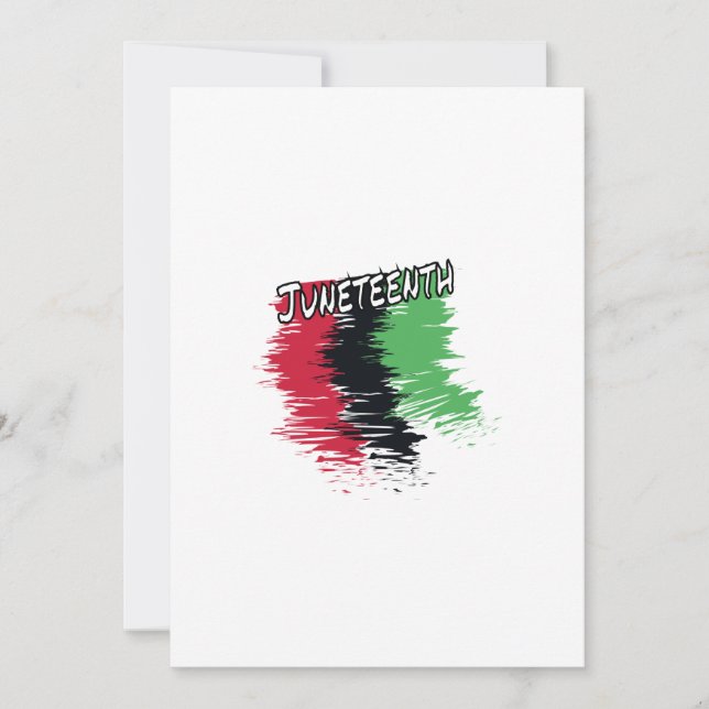 Junetezehnt Feiertagskarte (Vorderseite)