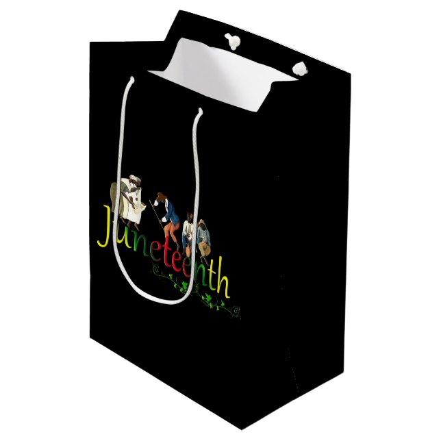 Junetezehnt Mittlere Geschenktüte (Vorderseite Schrägansicht)