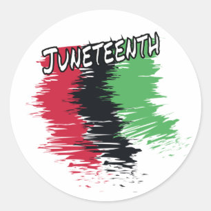 Junetezehnt Runder Aufkleber
