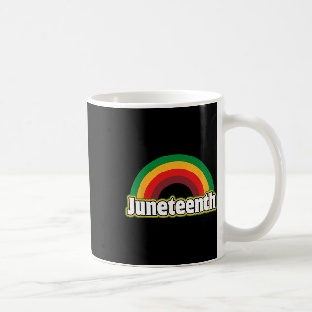 Junetezehnte Afrikanische Feier Juneteenth W Kaffeetasse (Rechts)