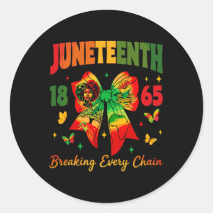 Junetezehnte Coquette Bow Breaking Jede Kette seit Runder Aufkleber