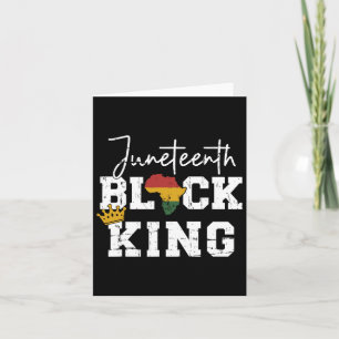 Junetezehnter Schwarzer König mit Pan-Afrikanische Karte