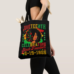 Junetste Flag feiert Juneteen zur Juneteen "Black  Tasche
