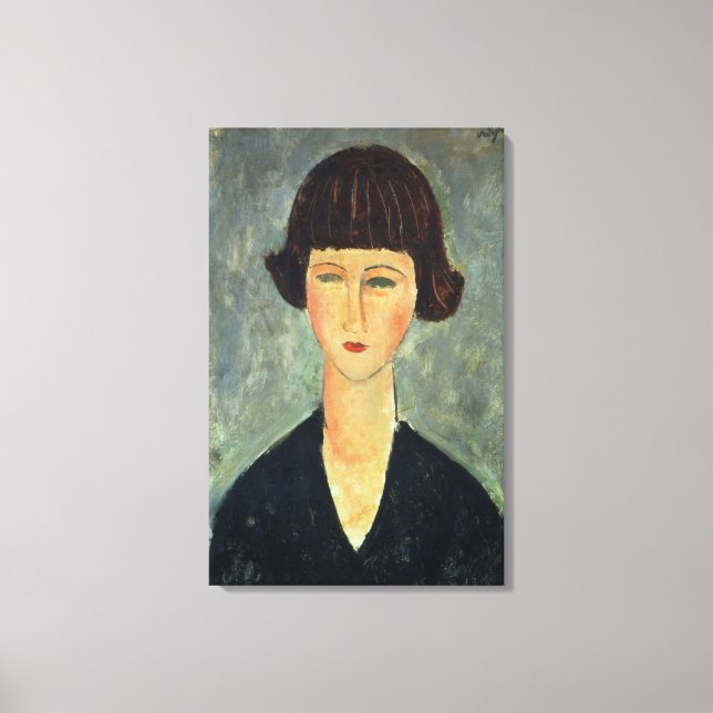 Jung Brünett, 1917 (Öl auf Leinwand) Leinwanddruck (Vorderseite)