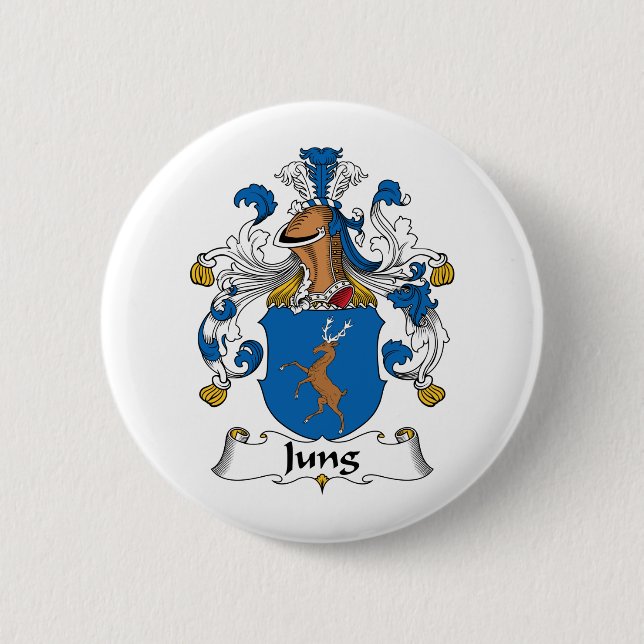 Jung Familienwappen Button (Vorderseite)