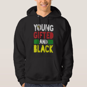 Jung, schwarz und stolz Schwarze Geschichte Monat Hoodie