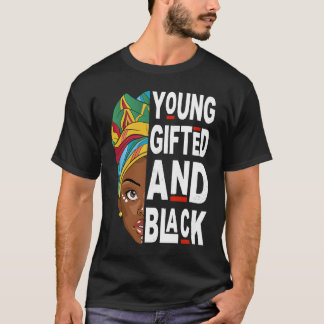 Jung und Schwarz Afro Schwarze Geschichte Monat Me T-Shirt