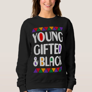 Jung und Schwarz Afro Schwarzer Geschichtsmonat Me Sweatshirt