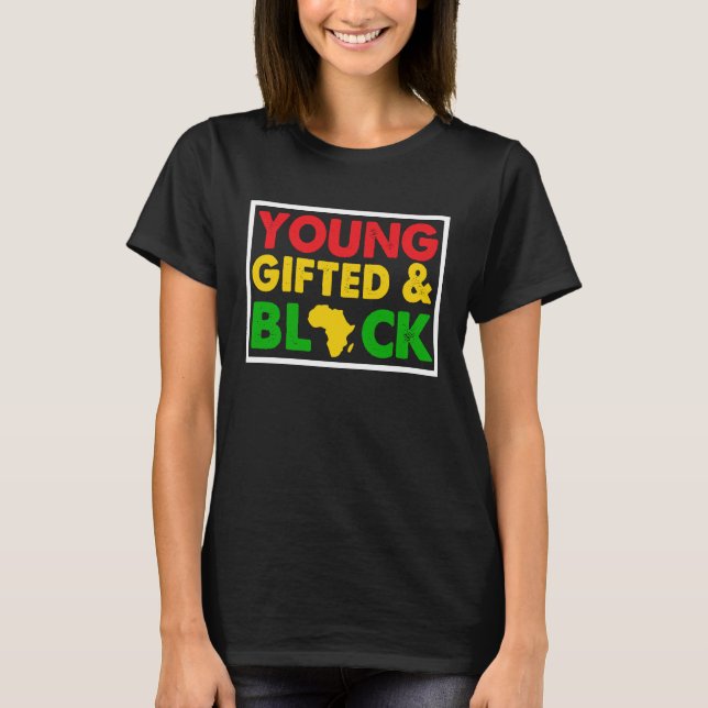 Jung und Schwarz T-Shirt (Vorderseite)