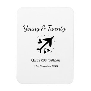 Jung und zwanzig Abenteuer Alles Gute zum Geburtst Magnet