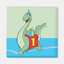Junge, 1. Geburtstag Dinosaurier Magnet