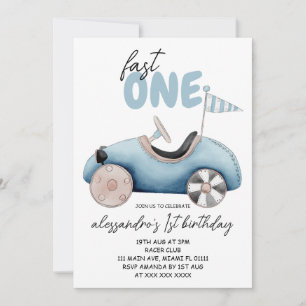 Junge 1. Schnell Ein Geburtstag Einladung