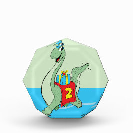 Junge, 2. Geburtstag Dinosaurier Fotoblock