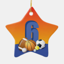 Junge 6. Geburtstag Sportbälle