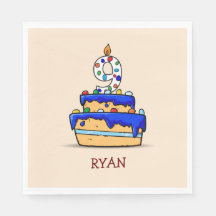 Junge 9. Geburtstag, 9. Geburtstag auf Sweet Blue