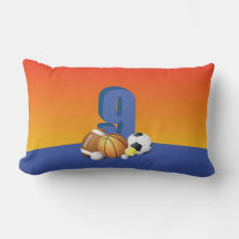 Junge 9. Geburtstag Sportbälle