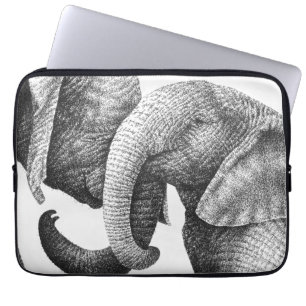 Junge afrikanische Elefant-Elektronik-Tasche Laptopschutzhülle