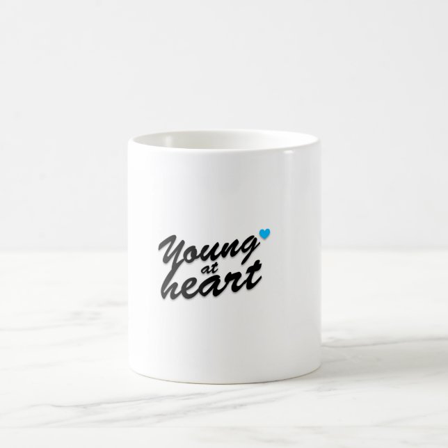 Junge an der Herz-Tasse Kaffeetasse (Mittel)