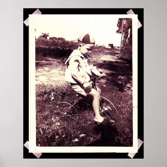 JUNGE AUF DEM FAHRRAD POSTER (Vorne)