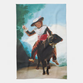 Junge auf einem RAM Francisco José de Goya Handtuch