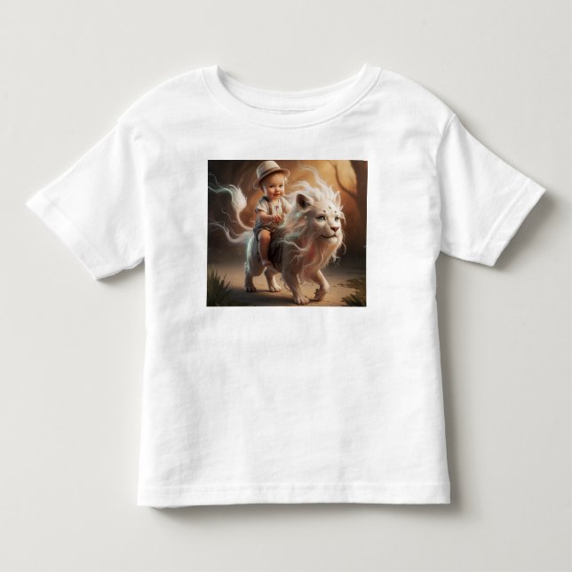 Junge auf Fabelwesen Kleinkind T-shirt (Vorderseite)