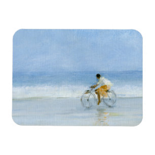 Junge auf Fahrrad 2 Magnet