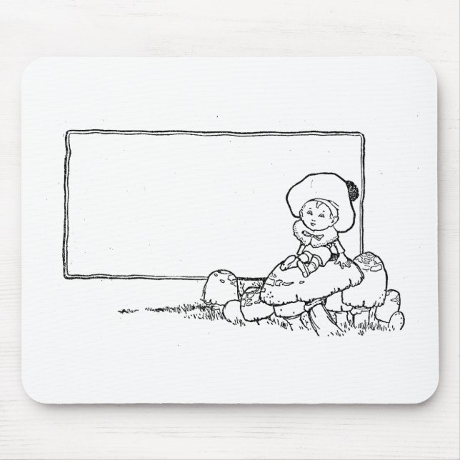 Junge auf Mushroom Mousepad (Vorne)