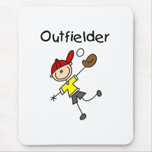 Junge Außenfeldspieler Mousepad