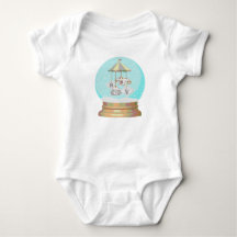 Junge Baby Winter Schneeglobe Yeti