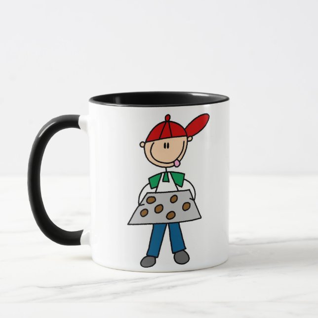Junge backt Kekse Tasse (Links)