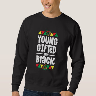 Junge begabte und schwarze Geschichtsshirts für Ki Sweatshirt