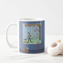 Junge Blätter Kaffee Tasse
