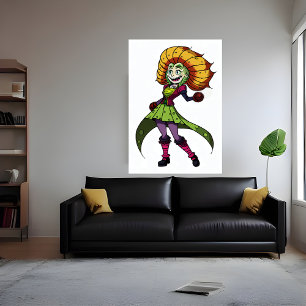 junge Blume   Art der AI Poster