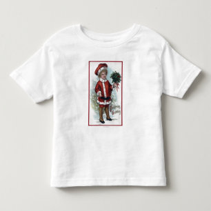 Junge, der ein Buschel der Heiligen hält Kleinkind T-shirt
