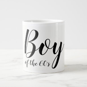 Junge der Sechzigerjahre Elegante Typografie Jumbo-Tasse