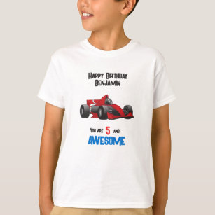 Junge, du bist Phantastisch Race Car Geburtstag T-Shirt