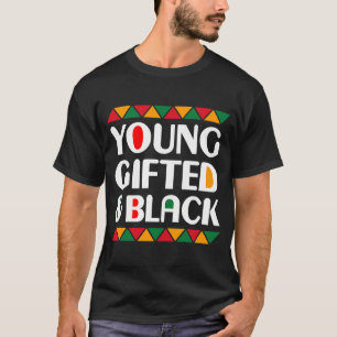 Junge ed and Black Afro Black History Mont Melani T-Shirt