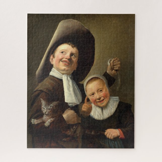 Junge, Eel, Mädchen und Katze von Judith Jans Leys (Vertikal)