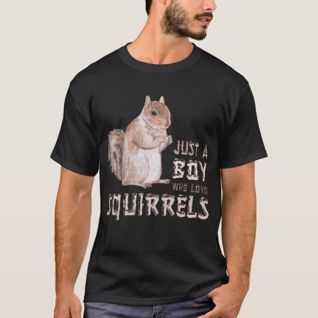 Junge Eichhörnchenliebhaber T-Shirt (Vorderseite)