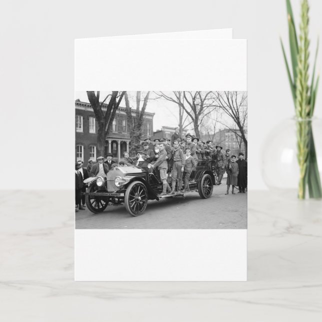 Junge Feuerbohrer, 1910er Karte (Vorderseite)